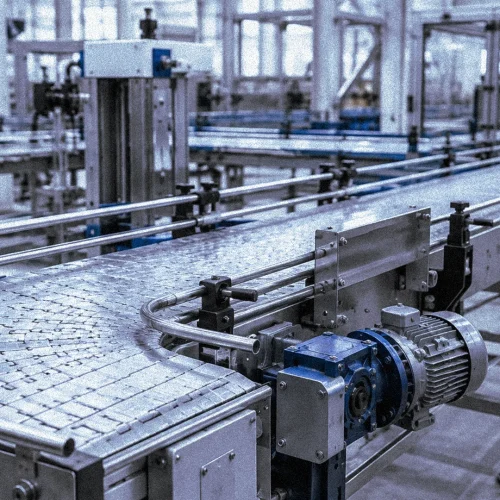 Maquinaria industrial para procesos de producción.